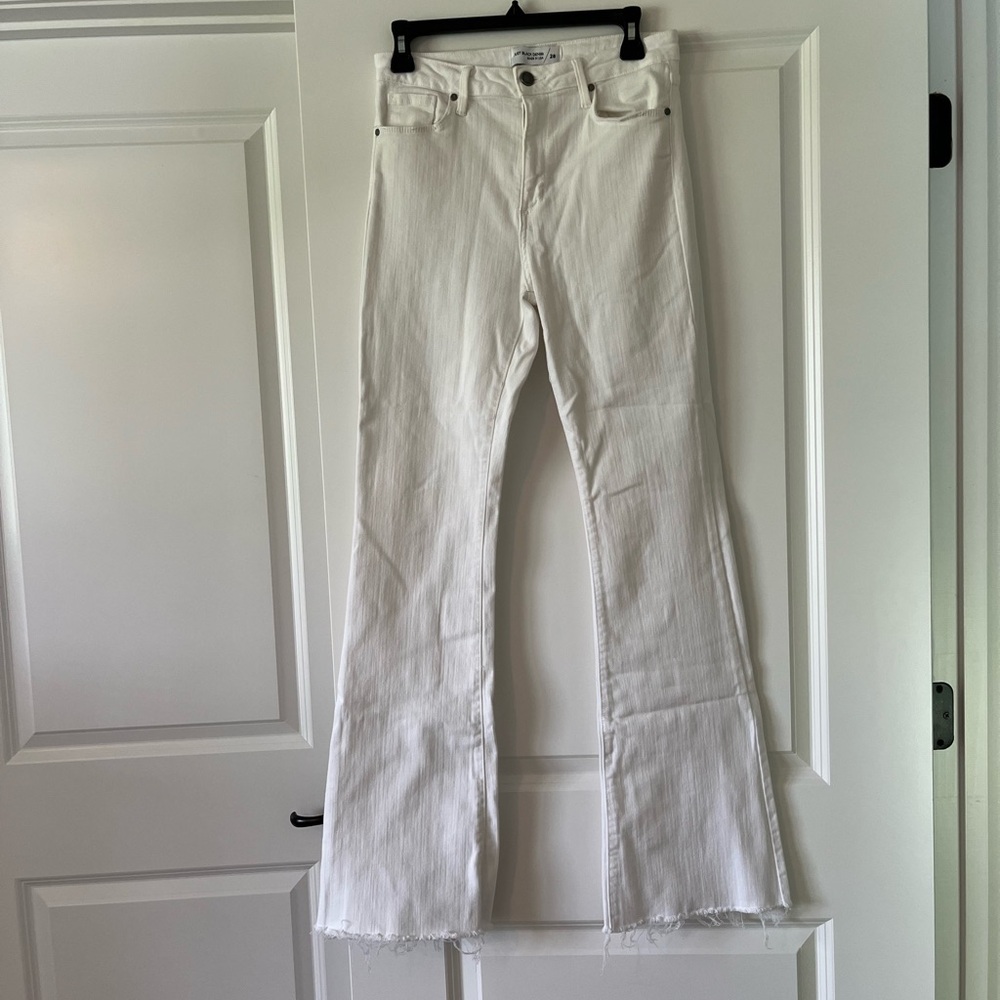 Just Black Women's White Flare Jeans